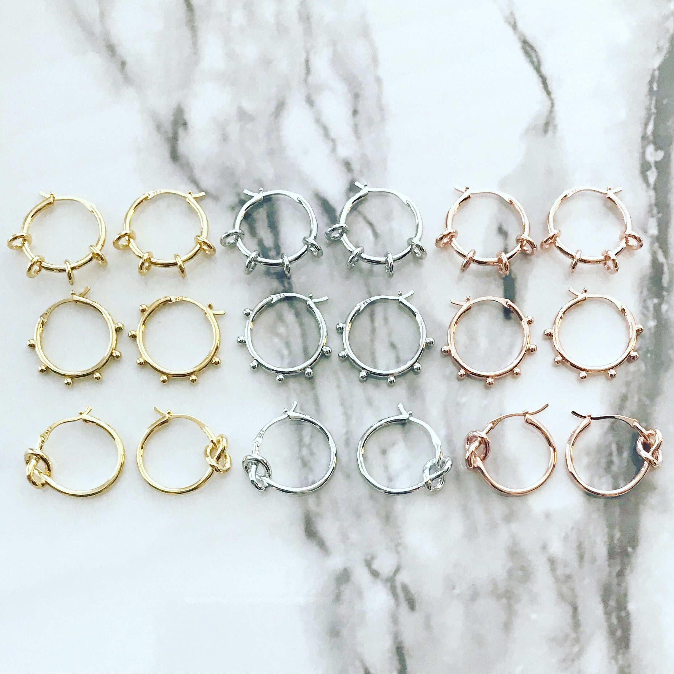 Hoop Earrings: Knot