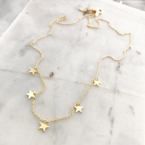 Mini Stars (Dangle) Necklace