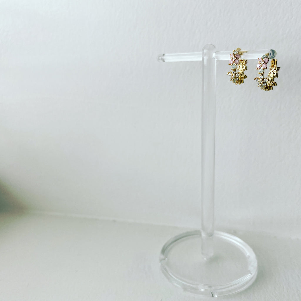 Huggie Hoop Earrings: Petals All Around