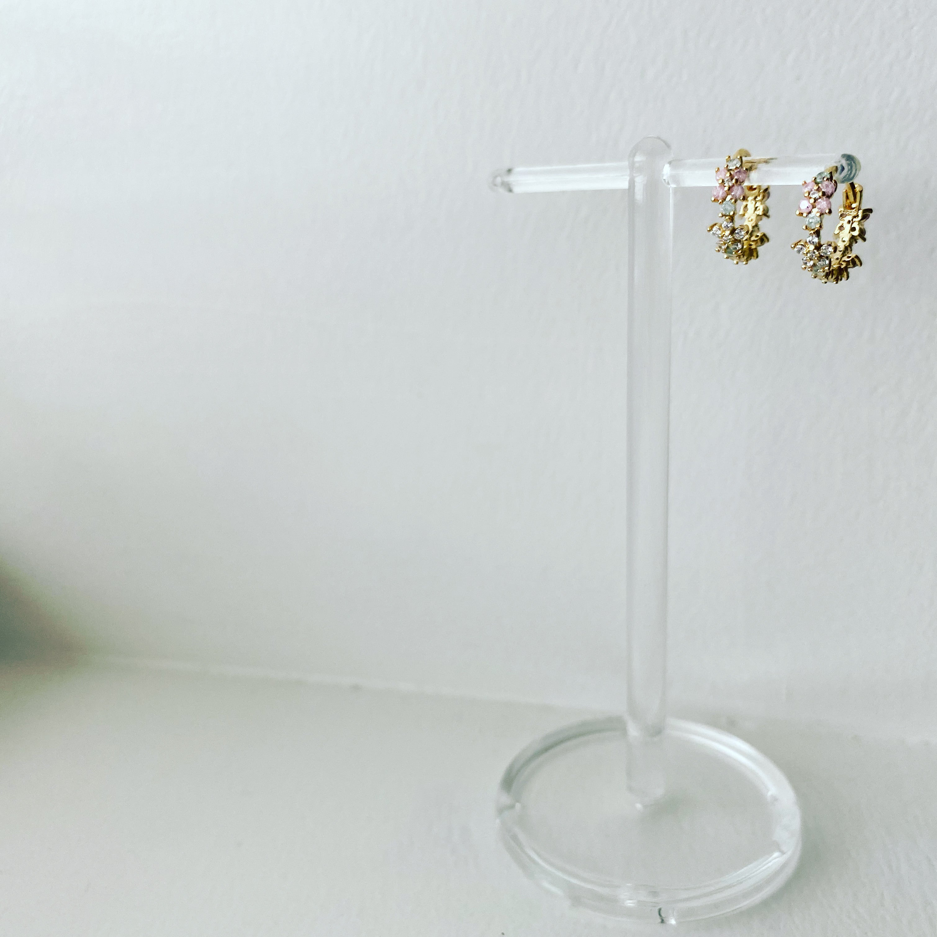 Huggie Hoop Earrings: Petals All Around