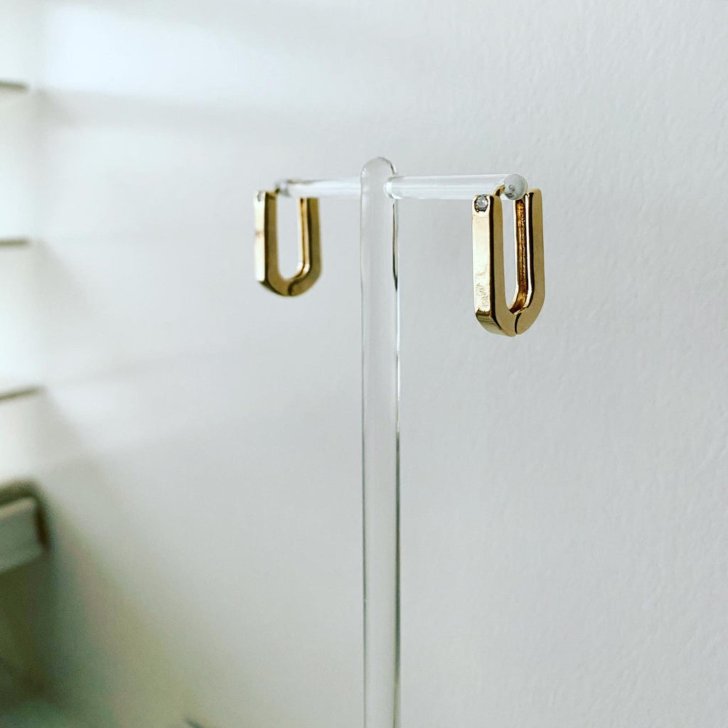 Oval Clicker Hoop Earrings
