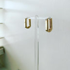 Oval Clicker Hoop Earrings