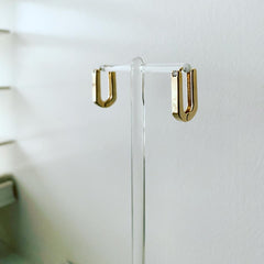 Oval Clicker Hoop Earrings