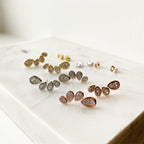Teardrop Fan Climber Earrings