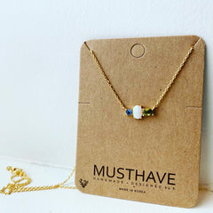 Opal & Stone Buddy Necklace