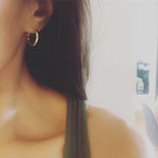 Mini Classic Thick Hoop Earrings