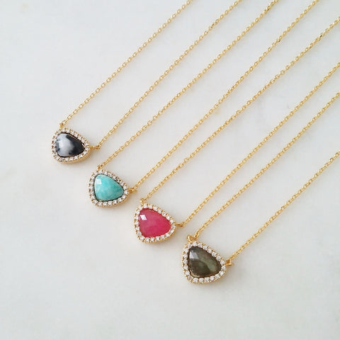 Sparkle Gemstone Necklace