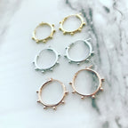 Hoop Earrings: Micro Bead