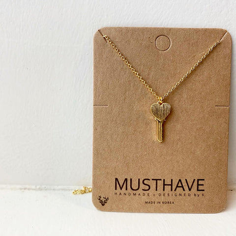 Heart Key Necklace