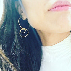 Unbalanced Hoop Earrings