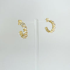 Marquise Eye Hoop Earrings