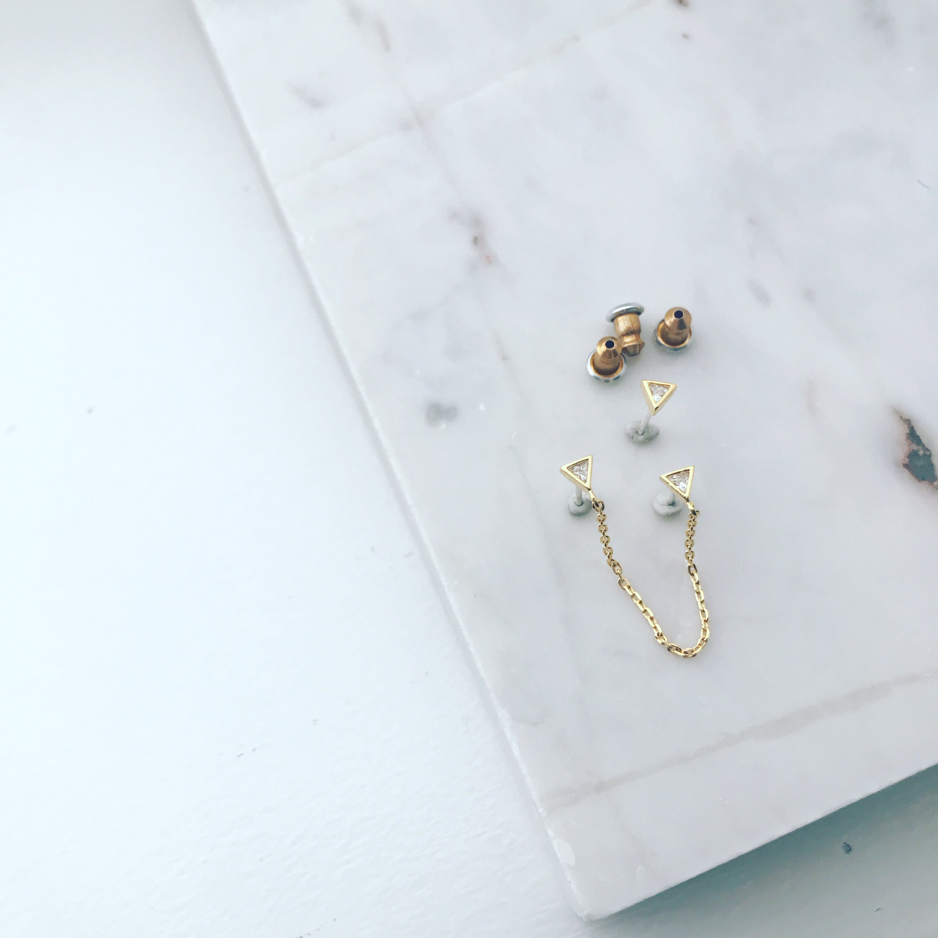 Connection Earrings - Triangles