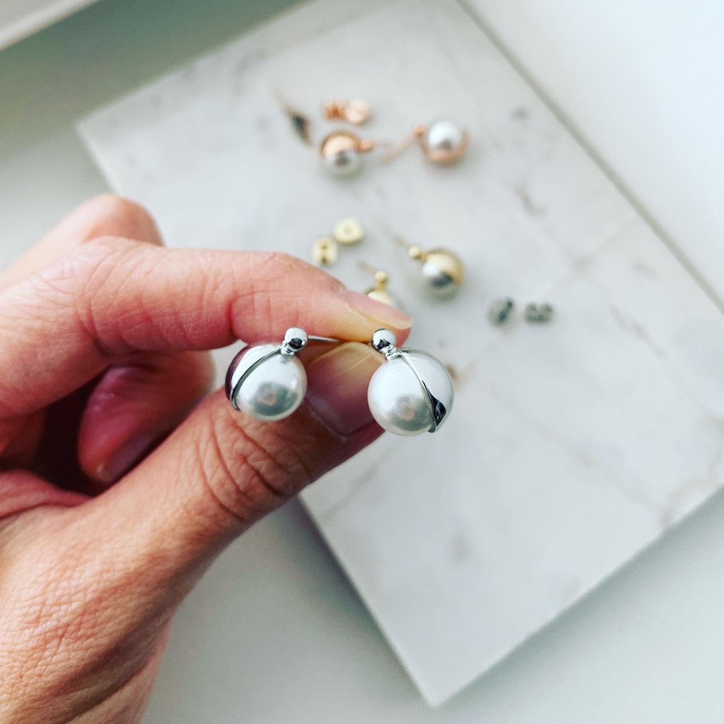 Pearl Eclipse Earrings