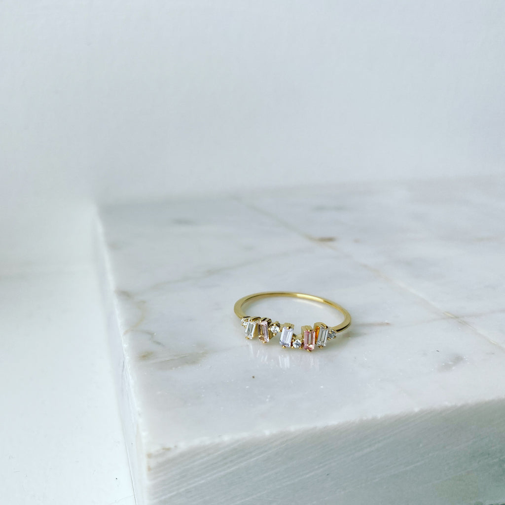 Baguette Ombré Ring