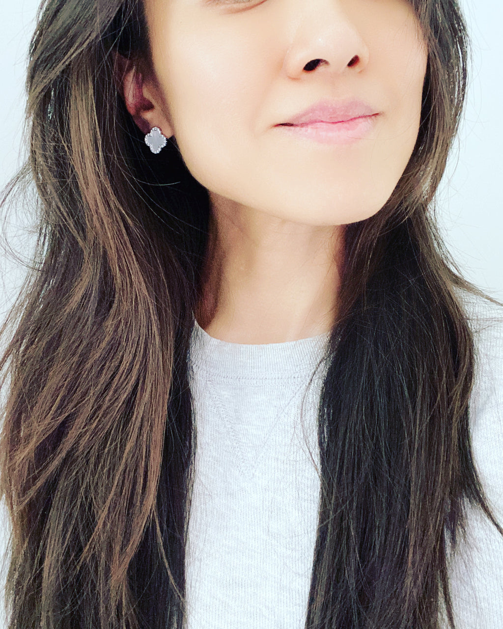 Clover Leaf (Pavé Trim) Earrings