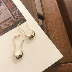 Oblong Hoop Earrings
