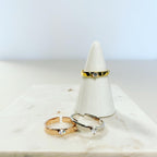 CZ Cigar Band Ring