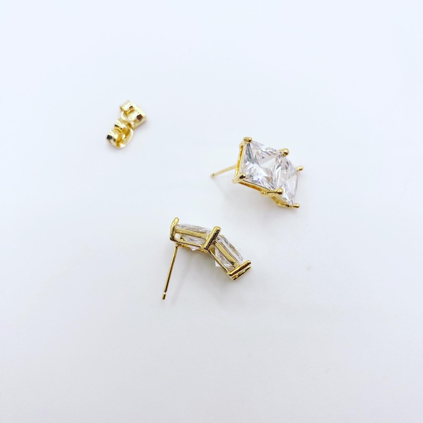 Bent Double Square Earrings