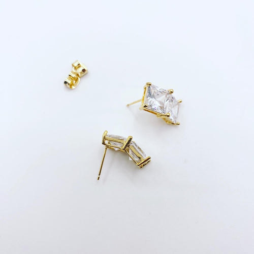 Bent Double Square Earrings