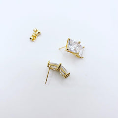 Bent Double Square Earrings