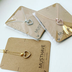 Pavé Forever Heart Necklace
