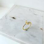 Moon CZ Ring
