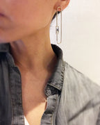Mismatch Oval Jeweled Earrings