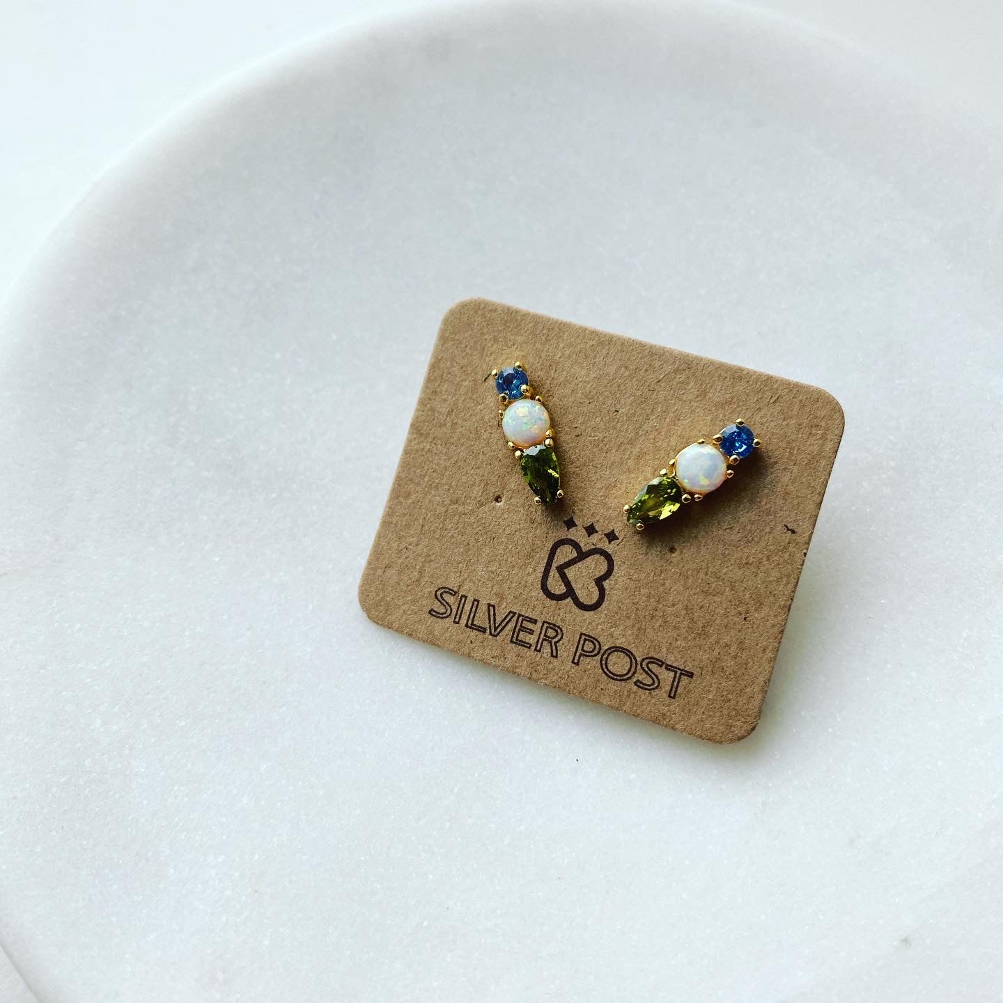 Opal & Stone Buddy Earrings