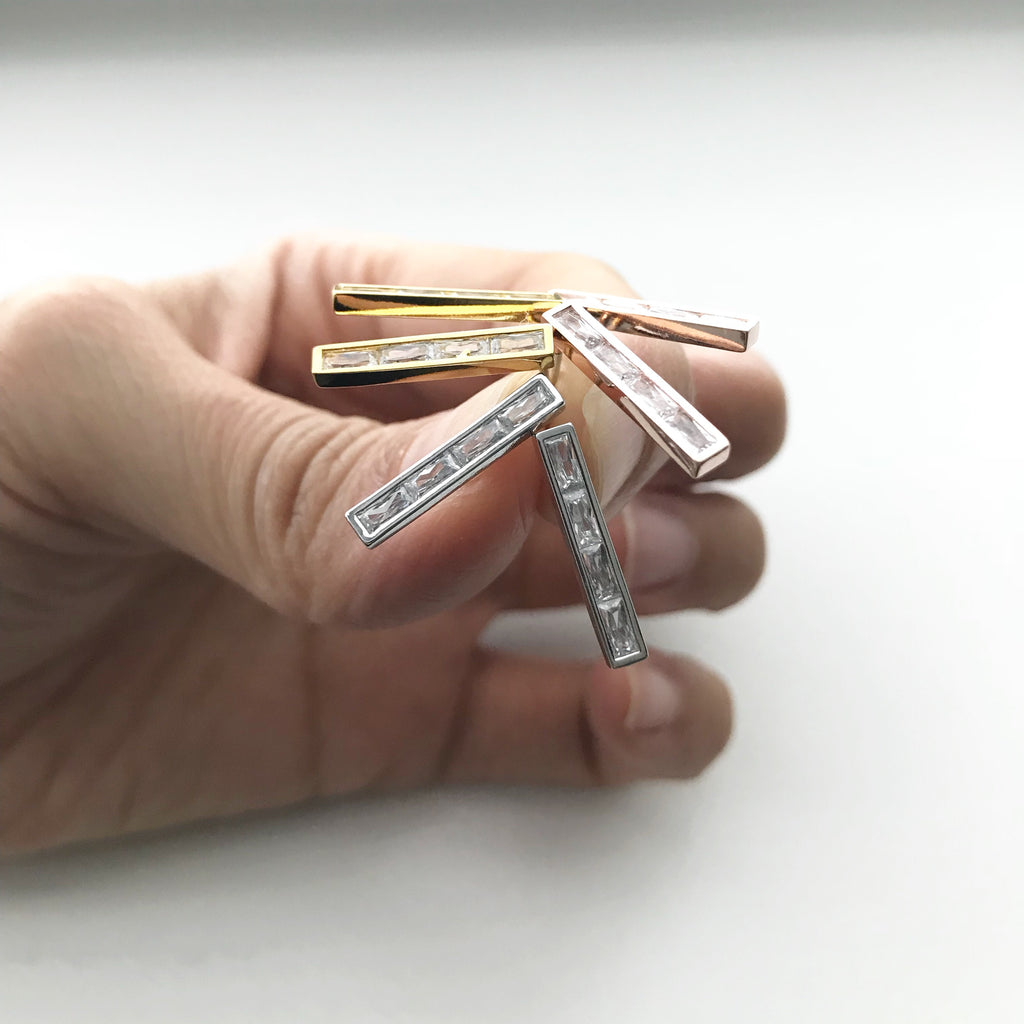 Long Bar (Baguette) Earrings