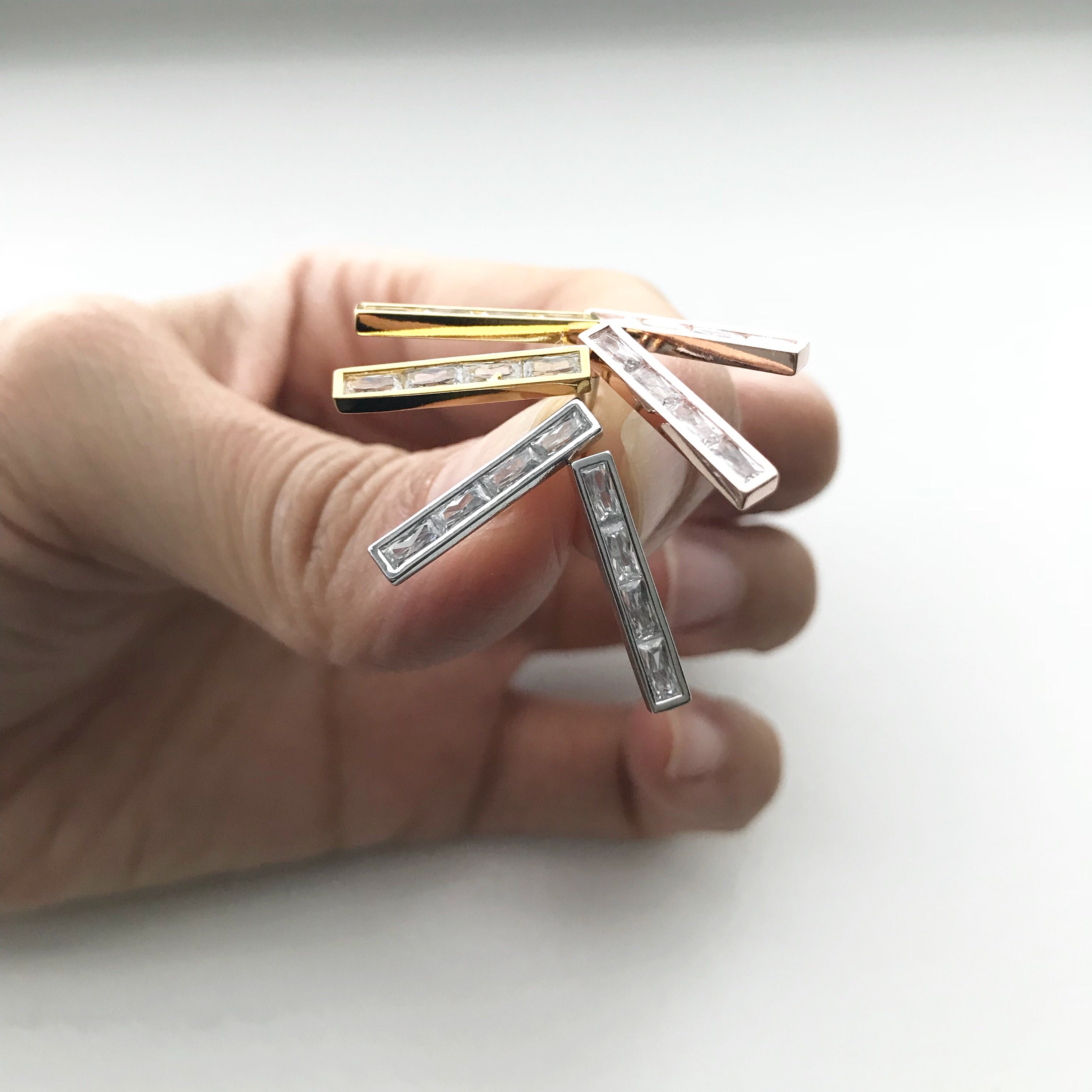 Long Bar (Baguette) Earrings