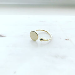 Flat Disc Ring