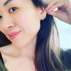 Solo CZ Split Earrings