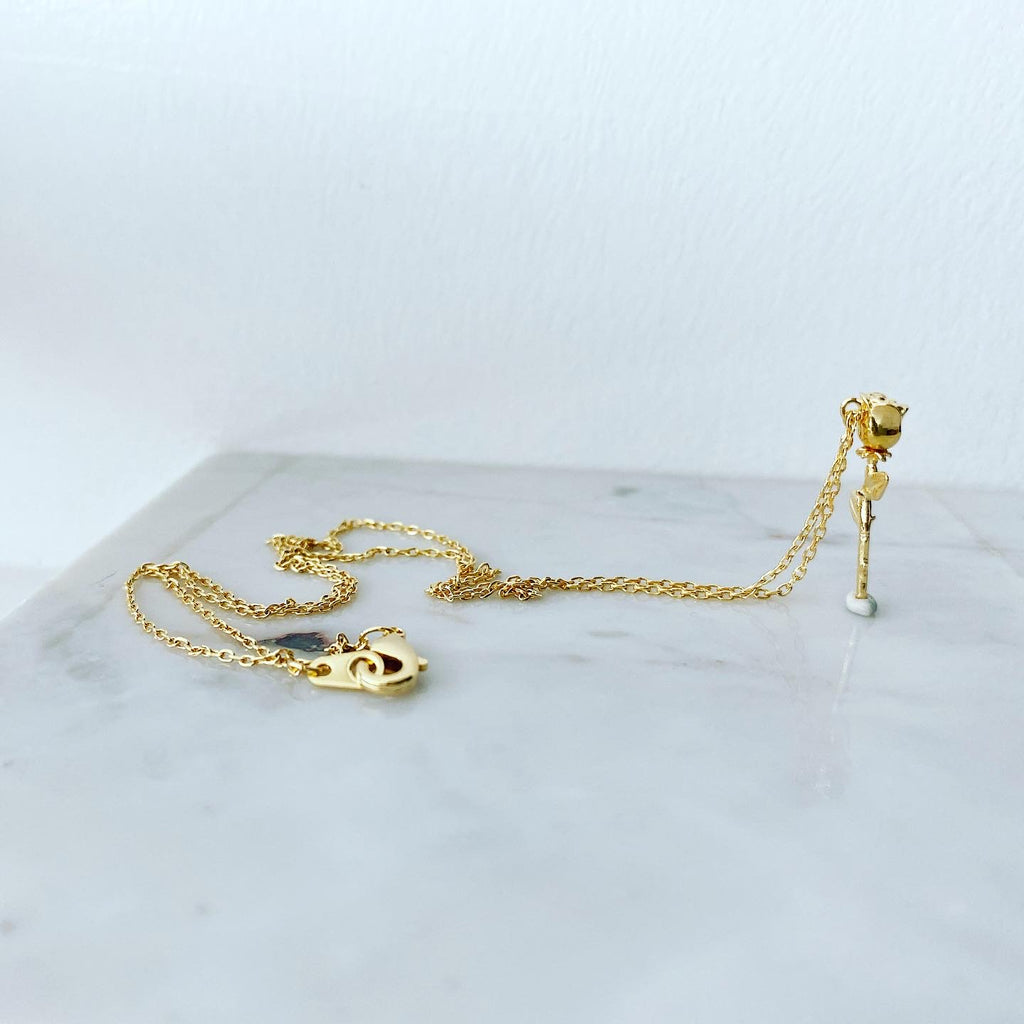 Rose Stem Necklace