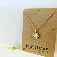 Mystic Sparkle Medallion Necklace
