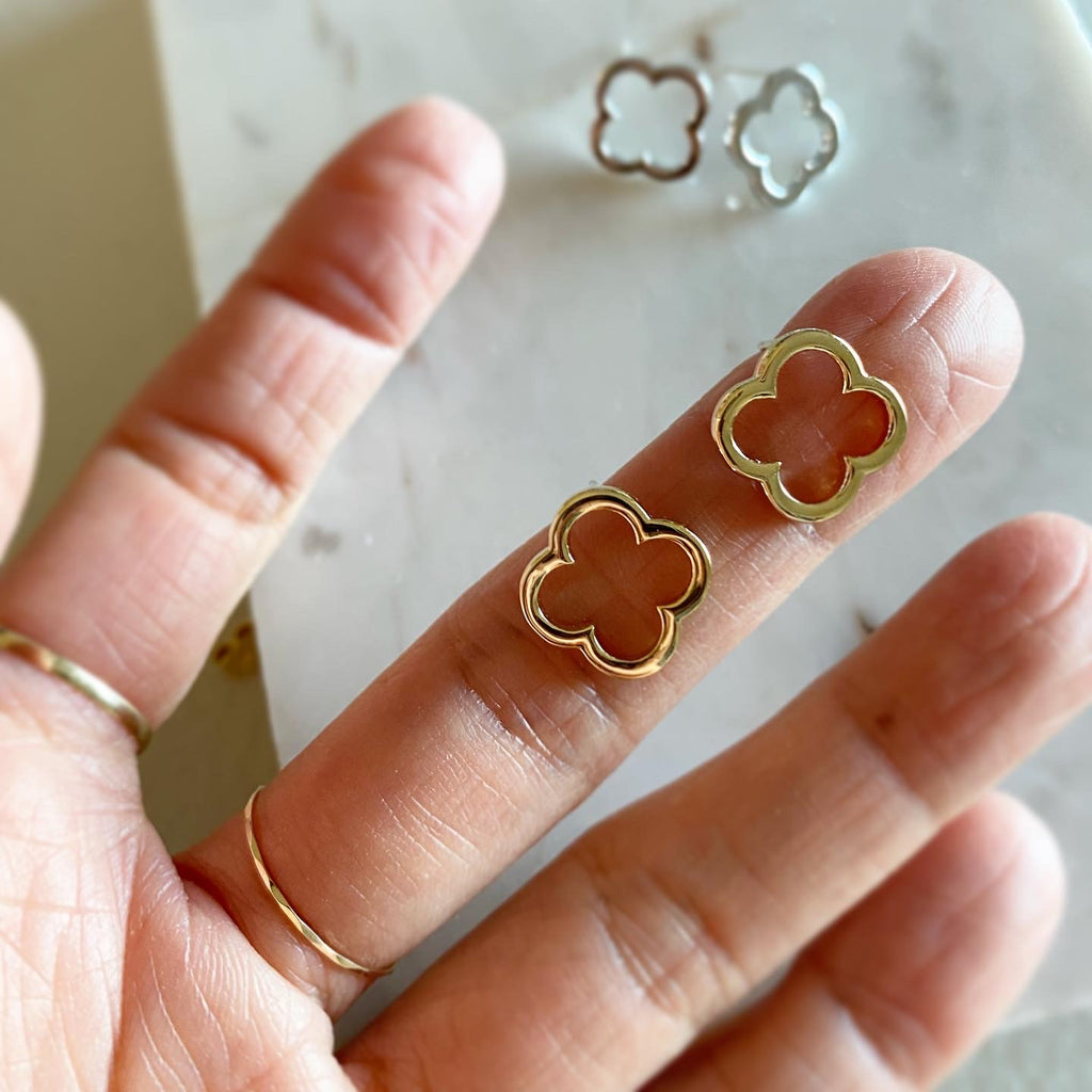 Clover Leaf (Outline) Earrings
