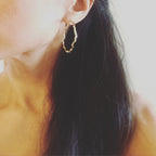 Hammered Hoop Earrings