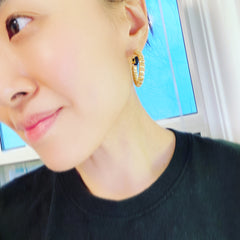 Coil Cord Hoop Earrings