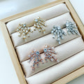 Baguette Web Earrings