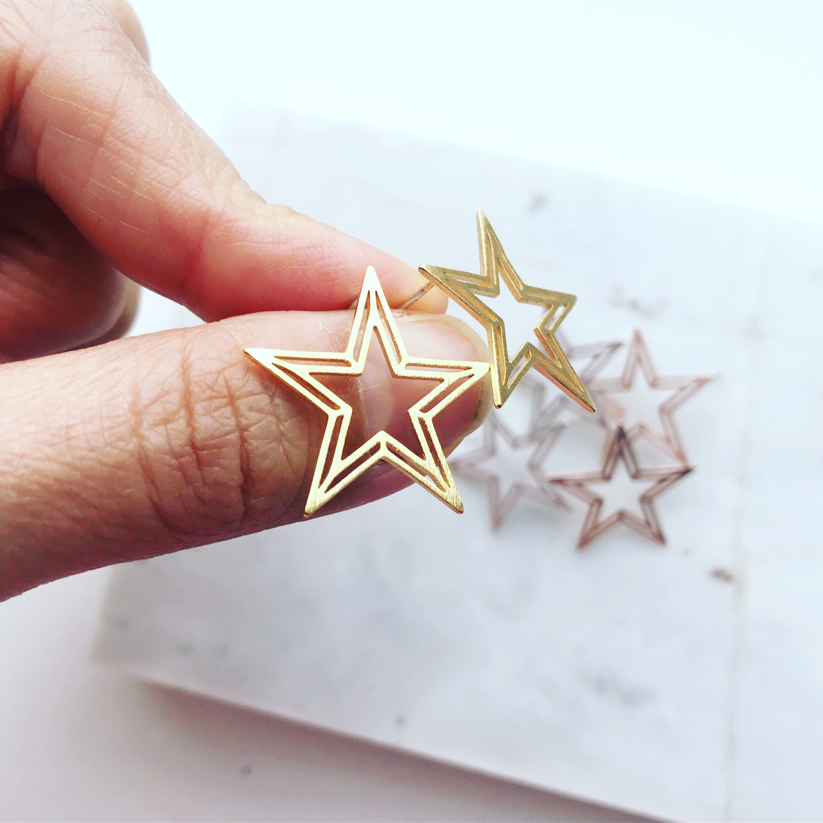 Star Stencil Earrings