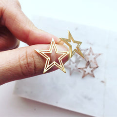 Star Stencil Earrings