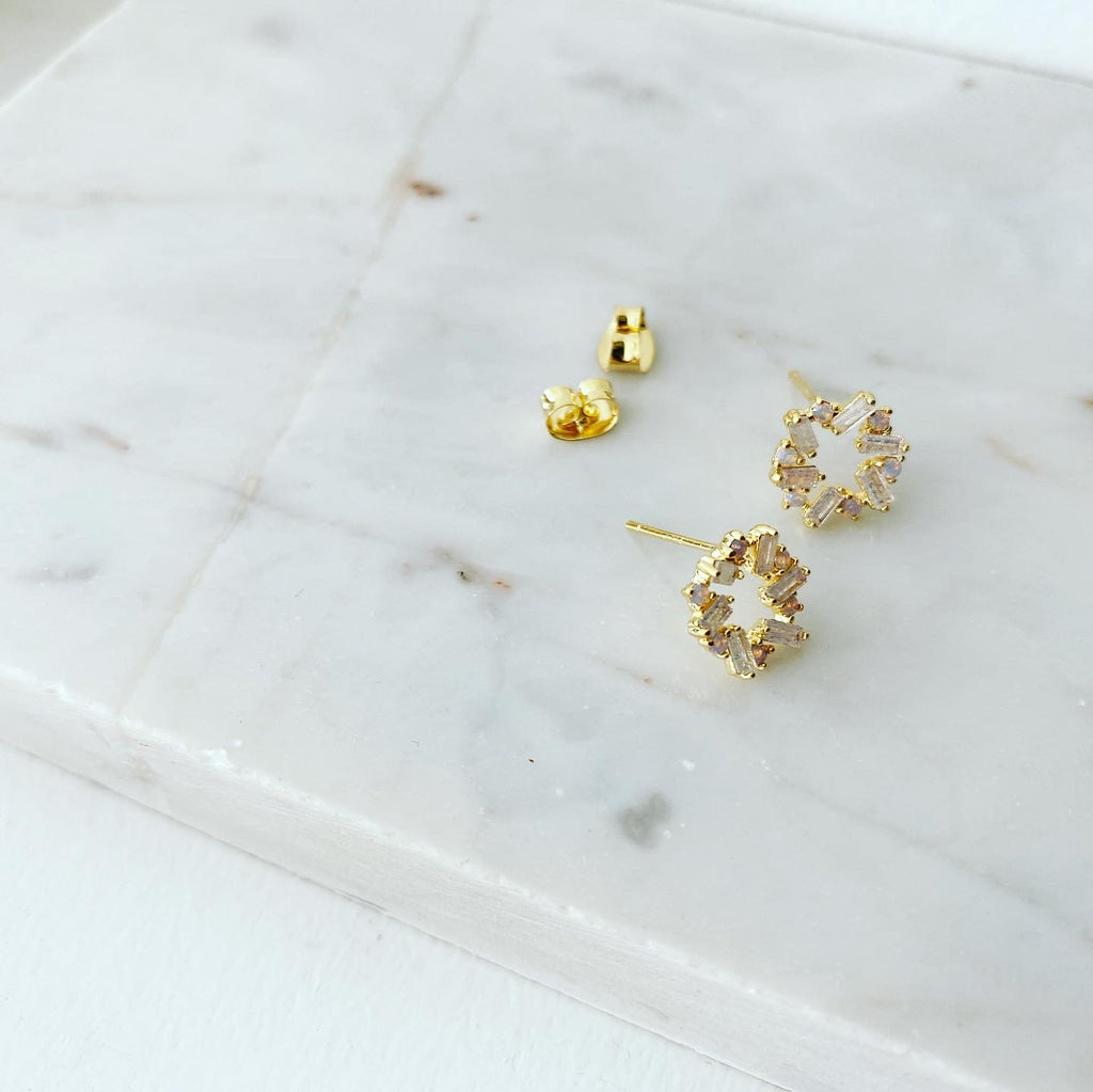 Baguette Loop Earrings