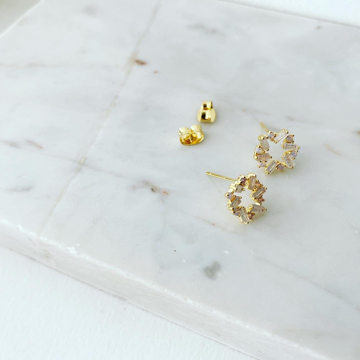 Baguette Loop Earrings