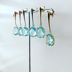 Twig Drop (Glass Stones) Earrings