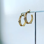 Clover Cable Hoop Earrings
