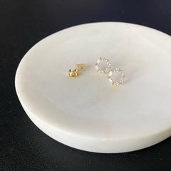 Marquise Circle Earrings