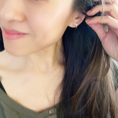 Solo CZ Split Earrings