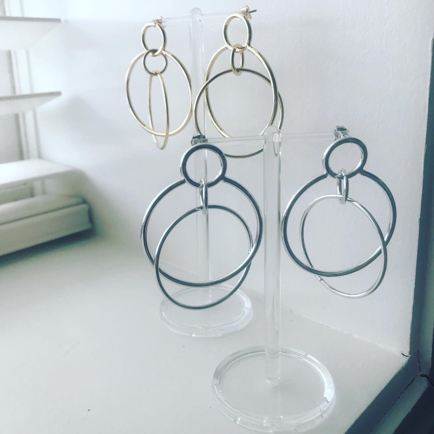 Magical Double Ring Earrings