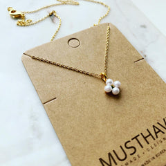 Pearl Flower Blossom Necklace