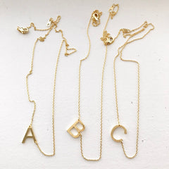 Initial (Slant) Necklace