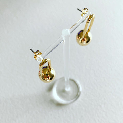 Long Kettlebell Earrings